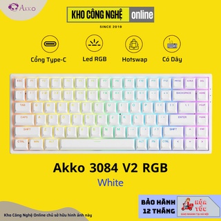 Bàn Phím Cơ AKKO 3084 v2 RGB (Foam tiêu âm / Hotswap / AKKO CS Jelly switch)