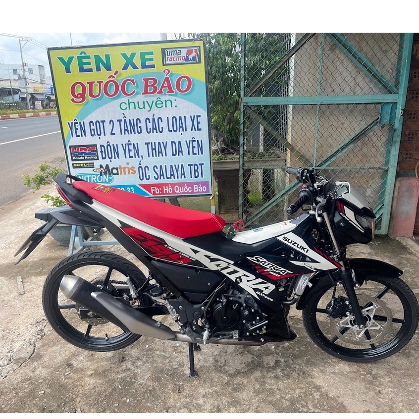 Yên satria gọt mỏng kiểu thái kèm da co giãn 4 chiều cực kì sắc nét