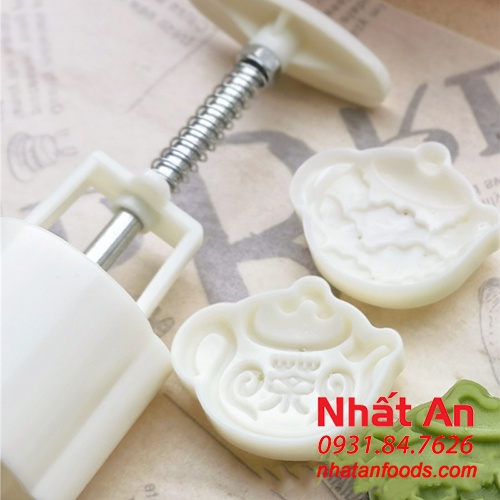 Khuôn trung thu 2 mặt Ấm Trà 50gr