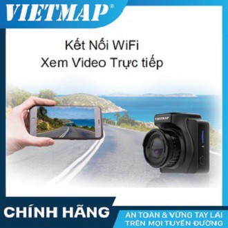 Camera Hành Trình Ô tô Hồng Ngoại VIETMAP IR23 + Thẻ Nhớ 16GB( hồng ngoại phát WiFi truyền dữ liệu qua Smartphone )