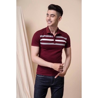 Áo Thun Có Cổ Kẻ Ngang Ngực MEN TOP 800010 DR