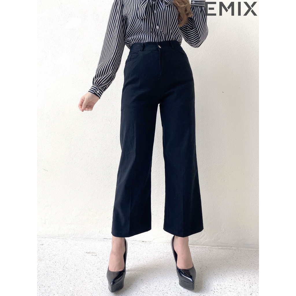 [Mã WABRLOW5 giảm 15% đơn 300K] Quần ống suông chất thô bản chun EMIX | BigBuy360 - bigbuy360.vn