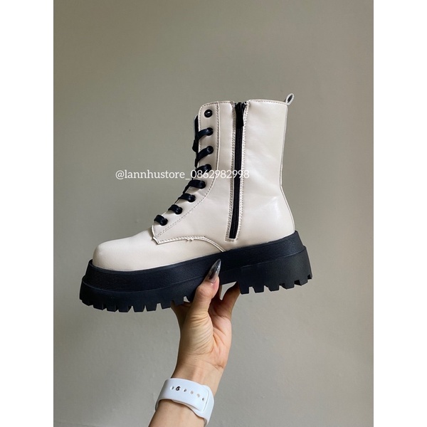Giày boot cao cổ chiến binh ngắn