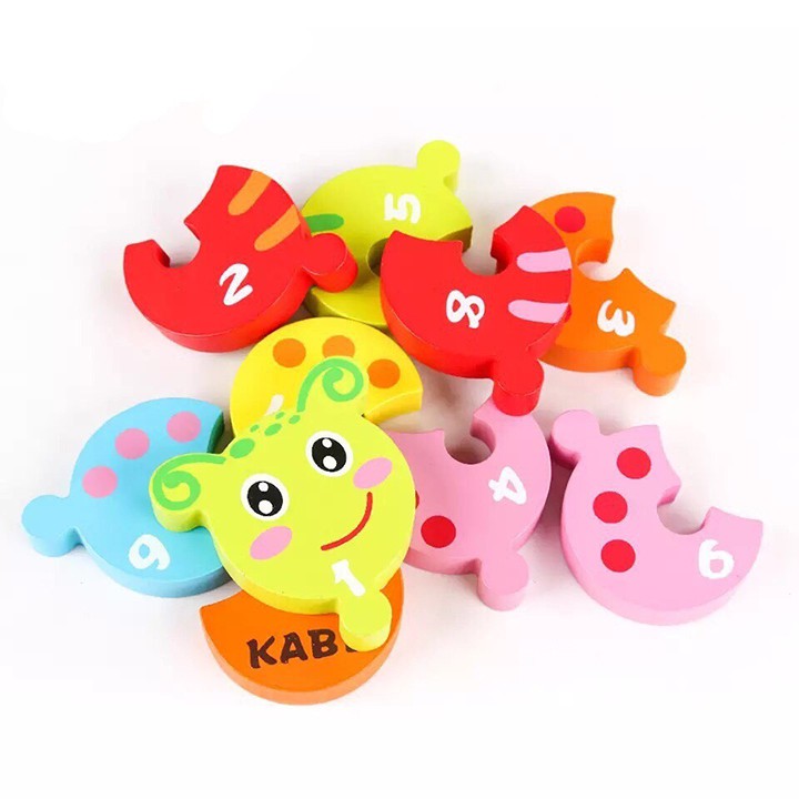 Đồ chơi giáo dục - Ghép hình học số cho bé - DOZKIDZ