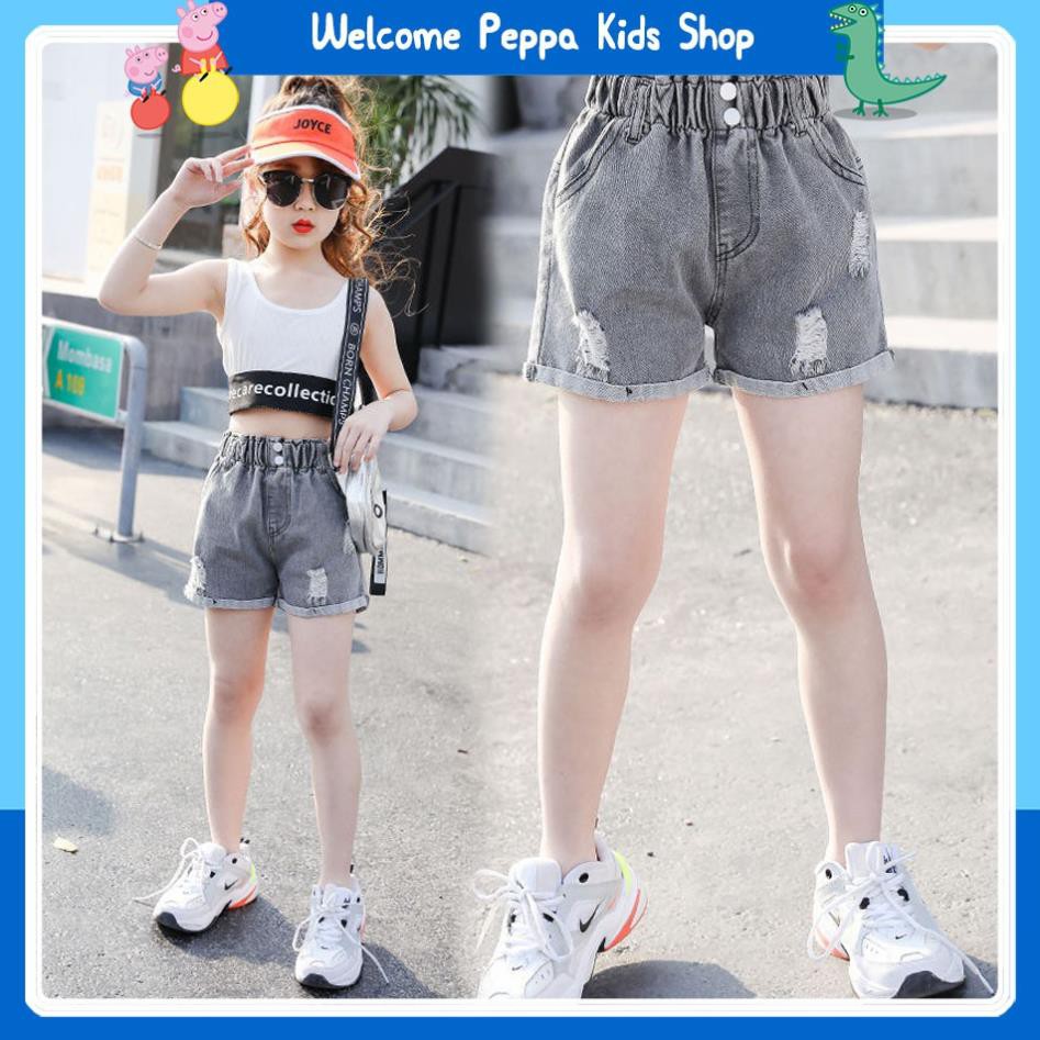Set Áo Cotton Croptop + Jean Mềm Dày Dặn Peppa Kids