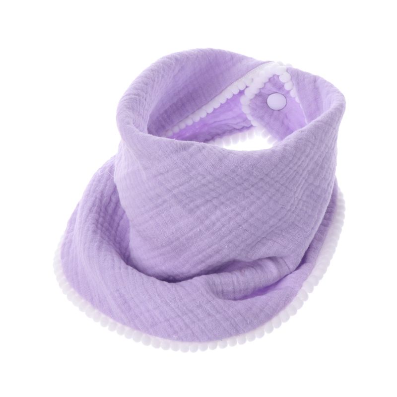 Yếm Ăn Cotton Mềm Mại Xinh Xắn Cho Bé Gái