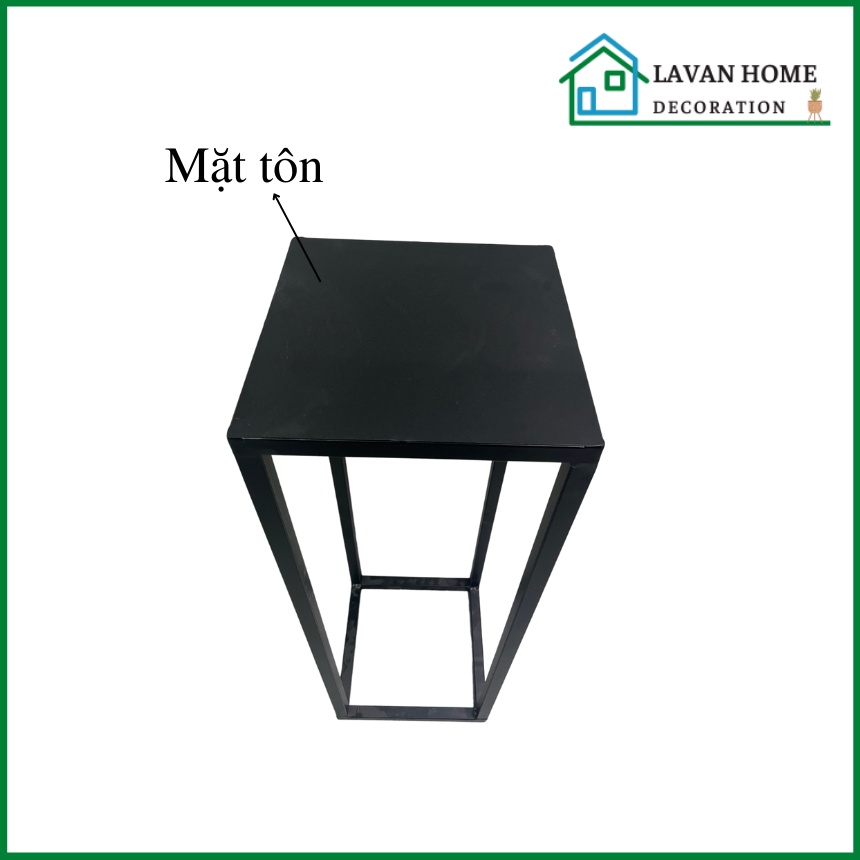 Kệ sắt gỗ kê chậu cây cảnh trong nhà, kệ cây cảnh tiện lợi, dễ dàng vệ sinh, đôn gỗ kê tượng size M - 75cm