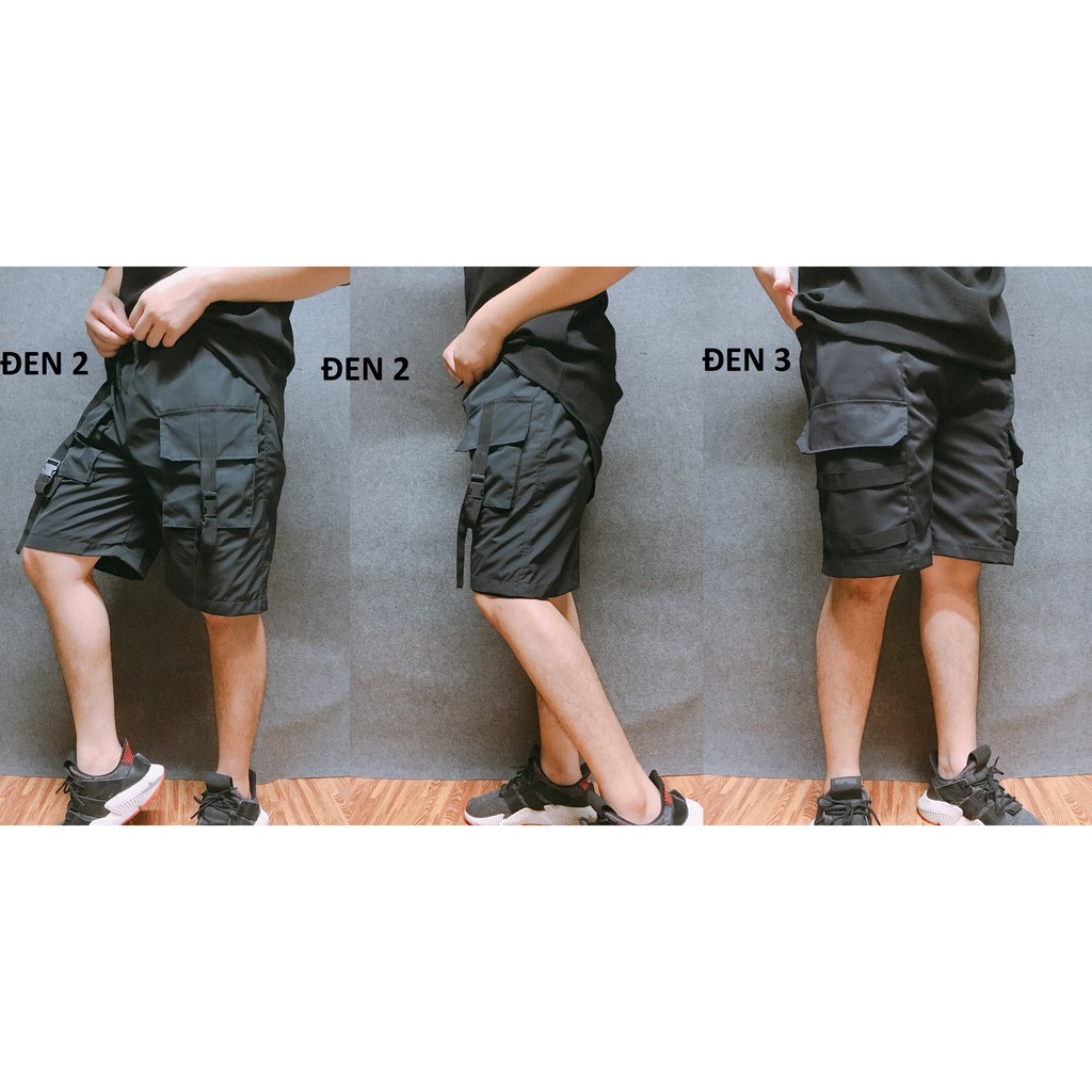 Quần short túi hộp phối dây phụ kiện ( đủ size nam nữ M - L - XL )