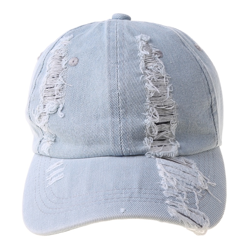 Mũ Lưỡi Trai Denim Rửa Được Kiểu Vintage Cá Tính Cho Nam