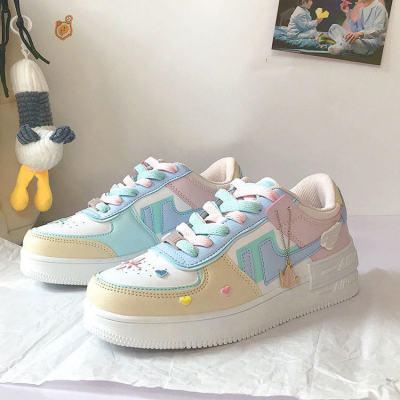 Giày Ulzzang Taobao Air Móc Hoa Phụ Kiện ( hàng sẵn full box)