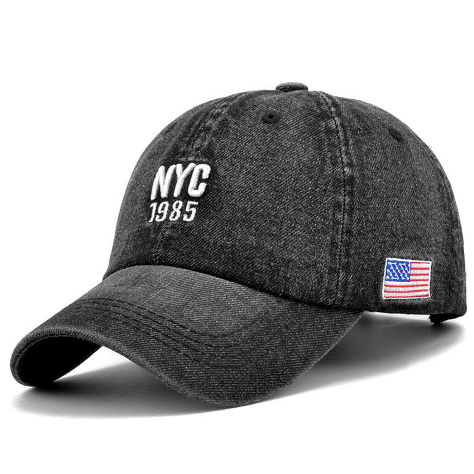 Mũ lưỡi trai thêu chữ NYC mới cho cả nam và nữ