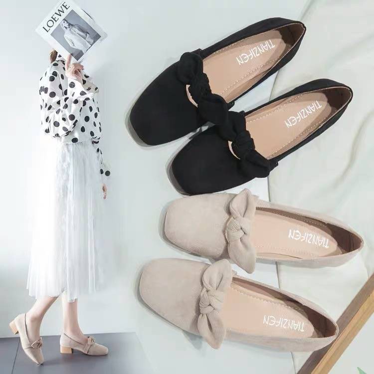 ☆Hàng Có Sẵn Giày Gót Vừa Cho Nữ Mi☆Giày Boots Gót Dày Thời Trang Thu Xuân Cá Tính☆Giày Búp Bê Thiết Kế Dễ Thương Cho Nữ☆Đêm Dịu Dàng Da☆Giày Búp Bê Phong Cách Mori Cá Tính☆
