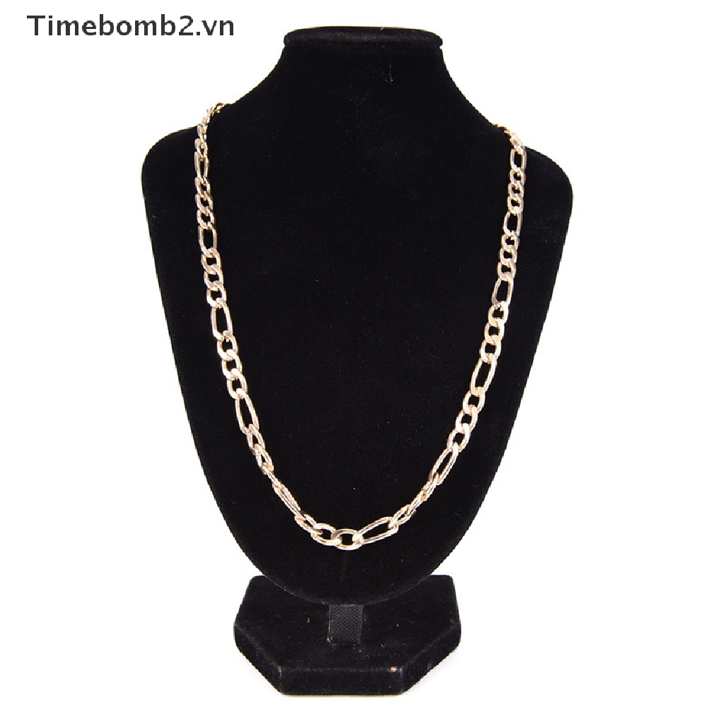 Vòng cổ 2 lớp mạ vàng 18K phong cách Punk thời trang cho nam và nữ