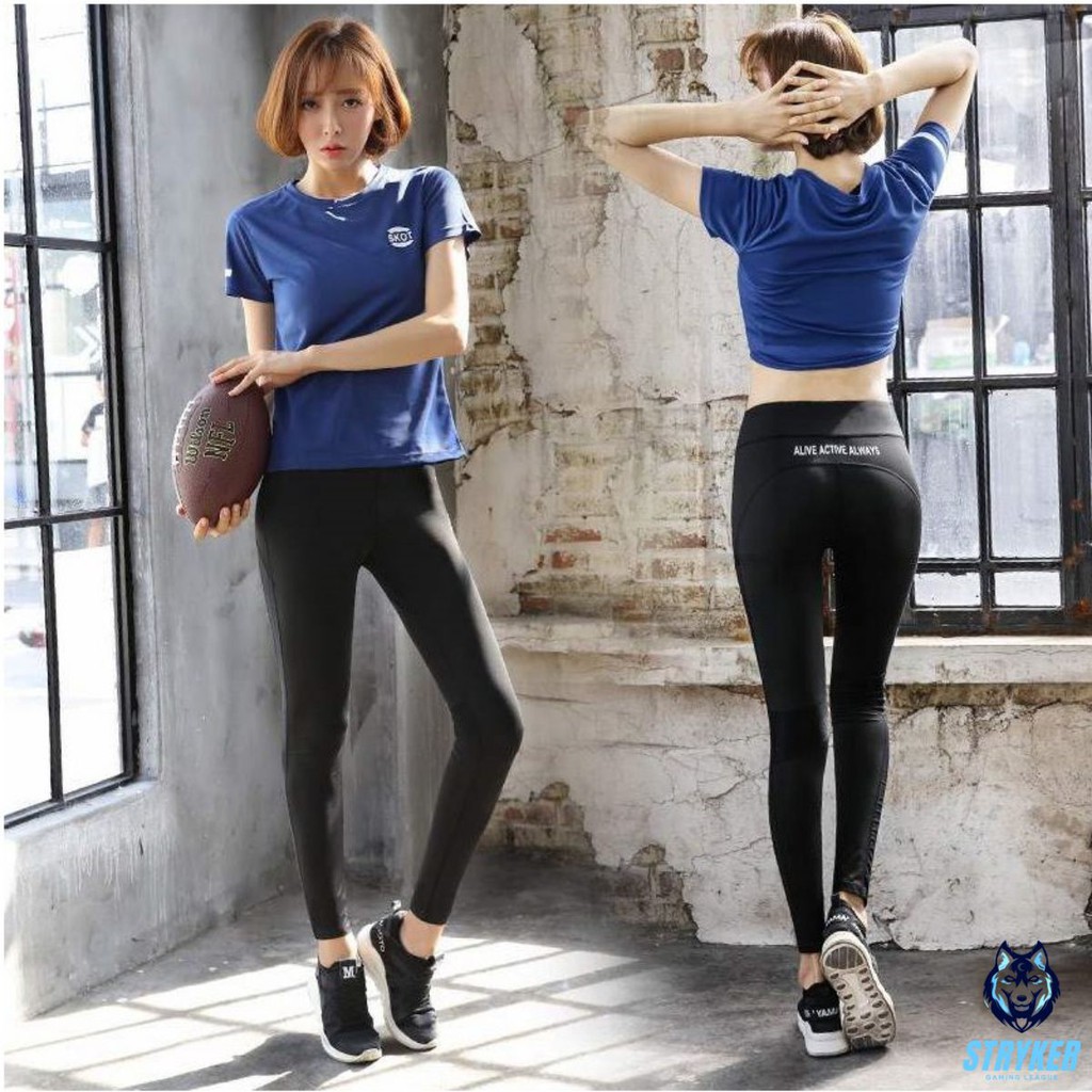 (Zencib Store) Set Bộ Đồ Quần Legging Áo thun Thể Thao Nữ SOT ( Đồ Tập Gym, Yoga ) - Cửa Hàng Việt Nam