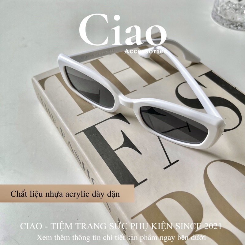 [HOẢ TỐC 1H] Kính mát/ Kính thời trang bản vuông thiết kế trendy mã 06 Ciao accessories