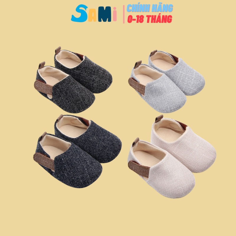 GIÀY TẬP ĐI ĐẾ MỀM CHỐNG TRƯỢT CHO BÉ TRAI VÀ GÁI TỪ 0-2t (có ảnh thật)