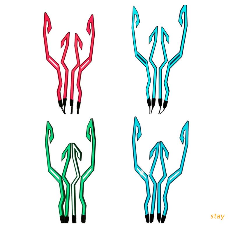 Thanh đèn LED nhấp nháy gắn mũ bảo hiểm