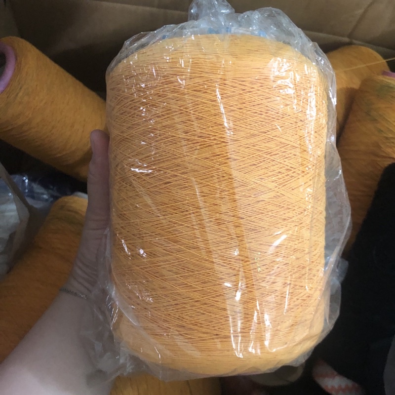 Nguyên Cuộn Chỉ Thun (Cuộn đại chuyên dùng trong xí nghiệp) Màu Vàng Hàng Công Ty