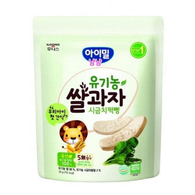 Bánh gạo hữu cơ cho bé ăn dặm ILDONG Hàn Quốc (date 7/2023)