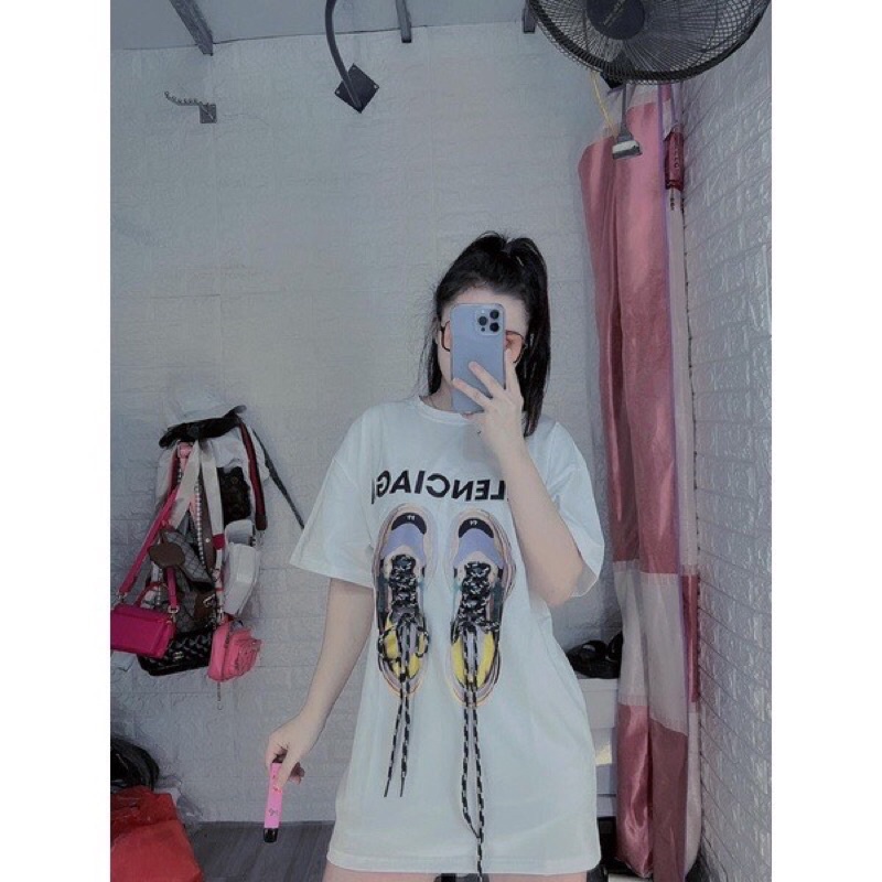 Áo thun, phông hè form rộng tay lỡ G. áo giày gucci có dây rời siêu hót chất cotton tàu mềm mát nam nữ mặc