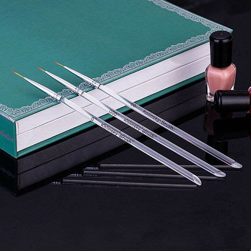 [Hàng mới về] Set 3 cọ vẽ móng nghệ thuật