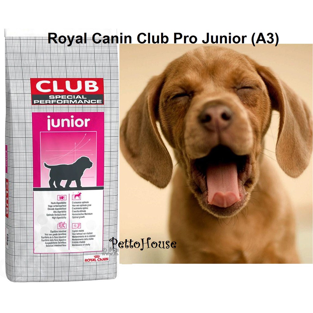 Thức ăn cho chó con Royal Canin Club Pro Junior A3 20kg