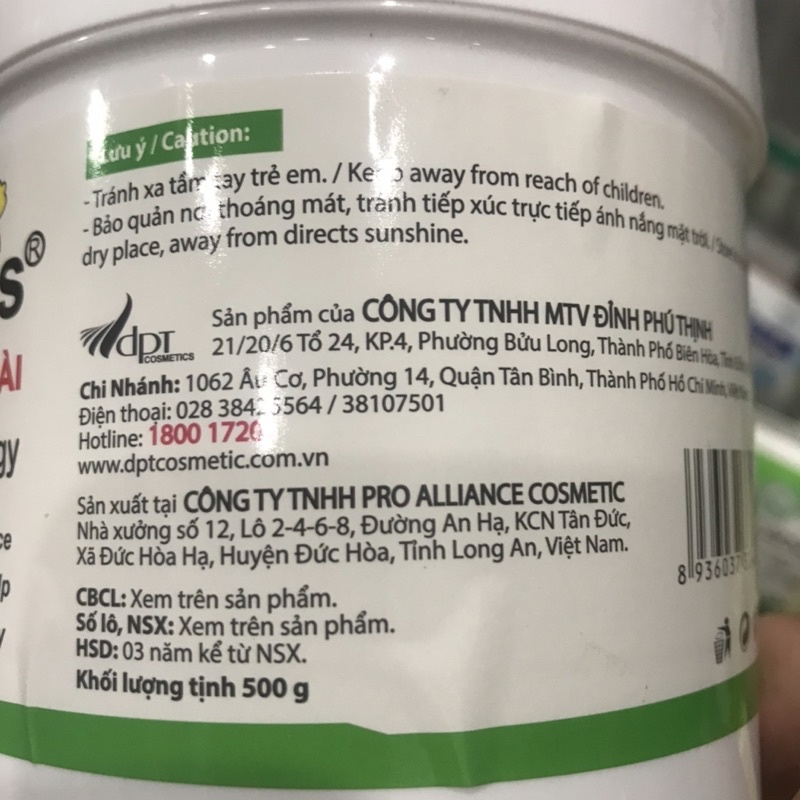 Kem Hấp Dầu O'nalyss Hoa Lài - Hũ 500g