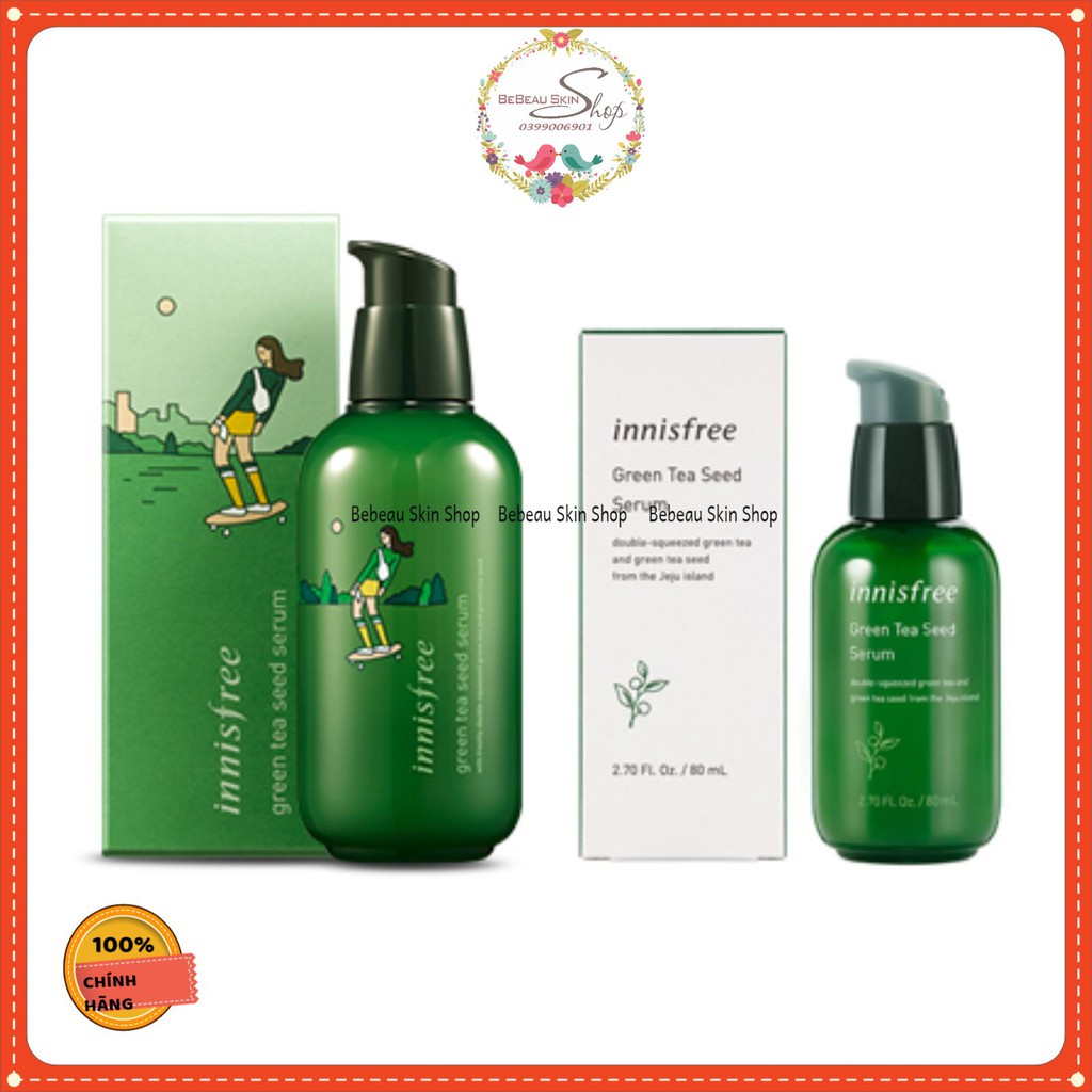 (80-160 ml) Serum Innisfree Green tea seed phiên bản giới hạn