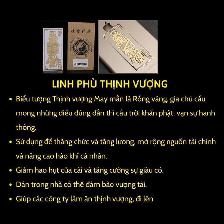 Tấm thẻ dán điện thoại nhà cửa mang lại tài lộc bình an sức khỏe