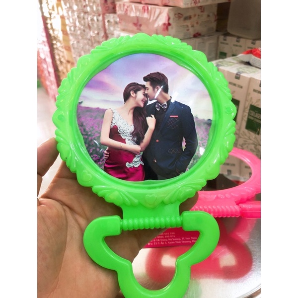 Gương soi mặt, Kính hồng trang điểm (Size nhỏ 14cm, Size lớn 17cm)