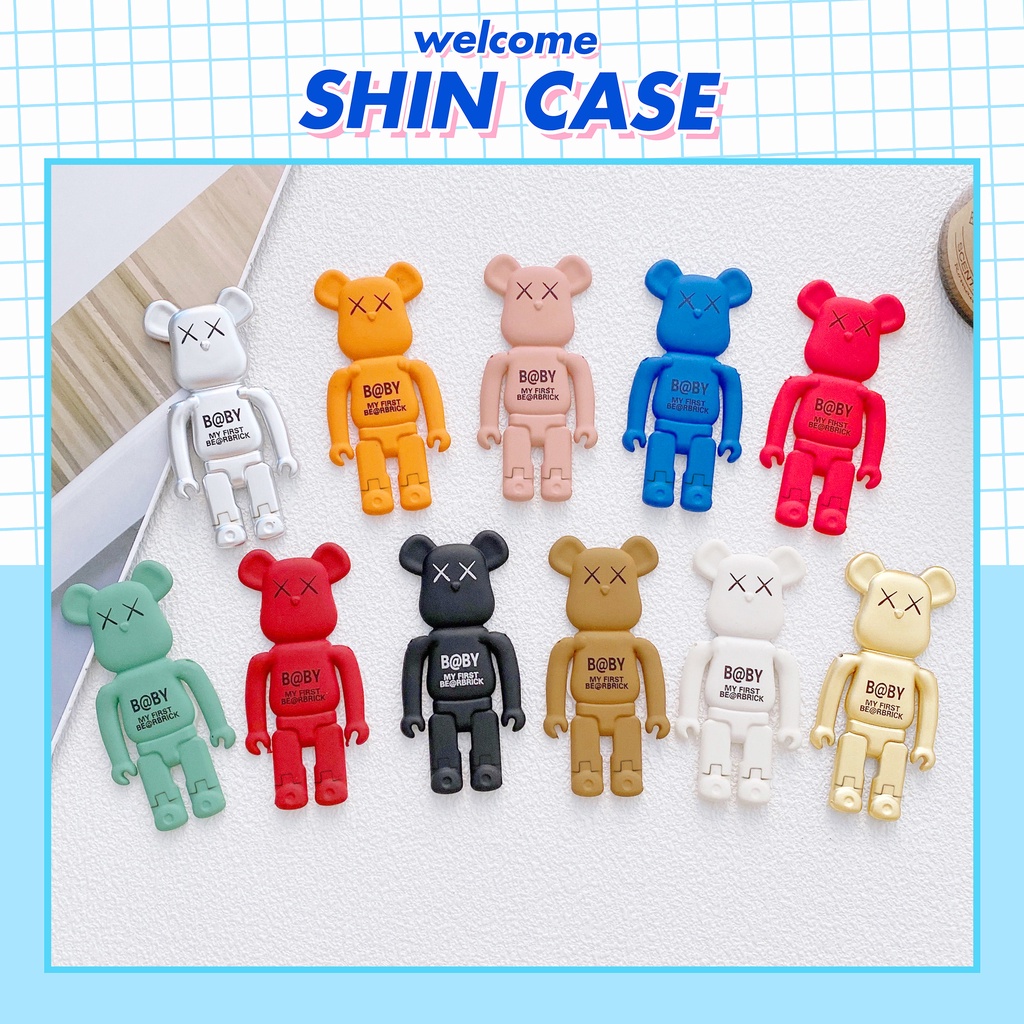Giá đỡ chống lưng bearbrick 7 màu rút chân sẵn keo dán cho điện thoại