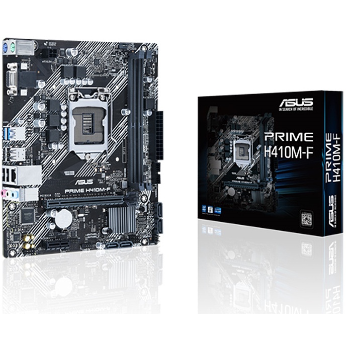 Mainboard ASUS PRIME H410M - F (Socket 1200 hỗ trợ CPU intel thế hệ 10, Khe cắm RAM: 2 khe (Tối đa 64GB))