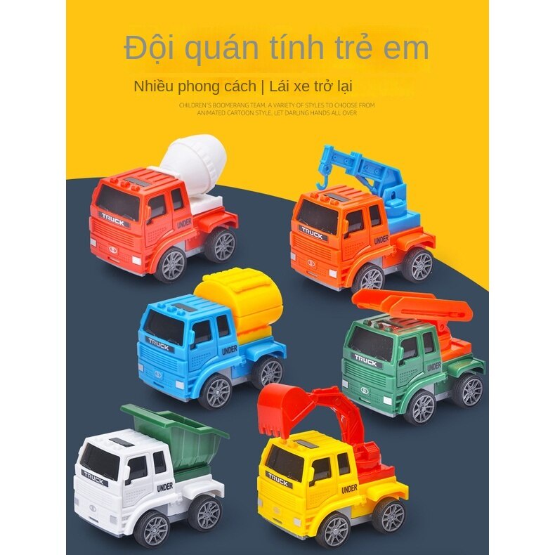 Bộ đồ chơi xe hơi hoạt hình BORAMMY Was623 cho bé trai