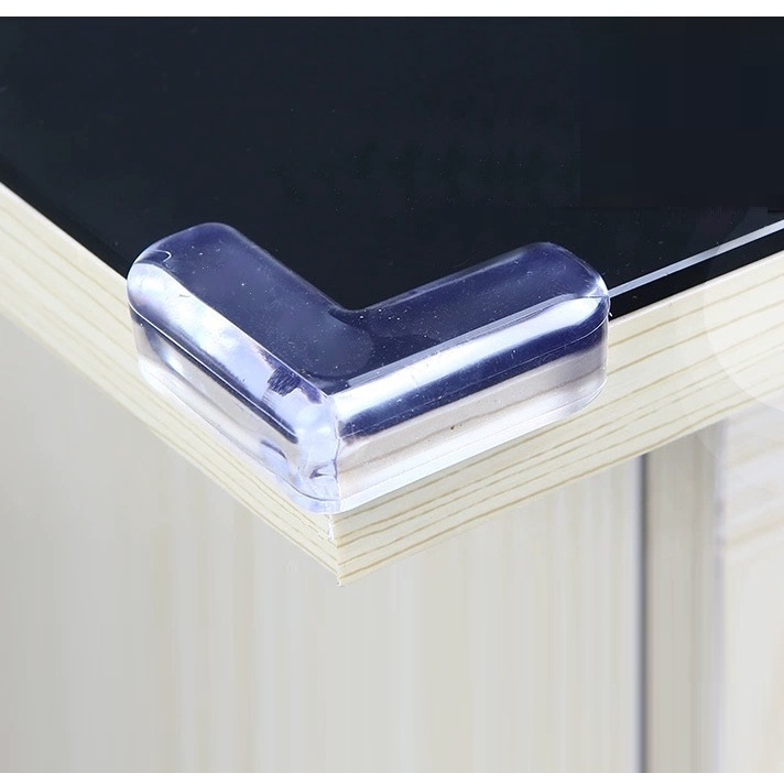 Set 4 Miếng Silicon Bịt Góc Bàn Bảo Vệ An Toàn Cho Bé, Góc Bàn Silicon, Tiện Dụng Trong Gia Đình. TakyHome 5500