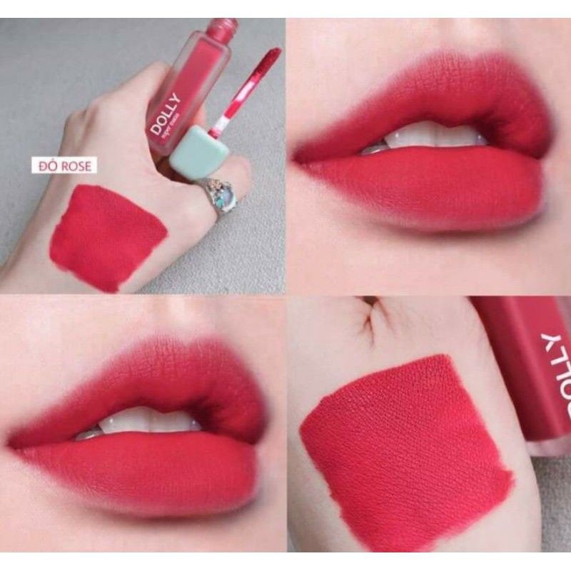 " ĐỎ ROSE 01 " SON DOLLY SUPER MATTE HOT TREND 2021.