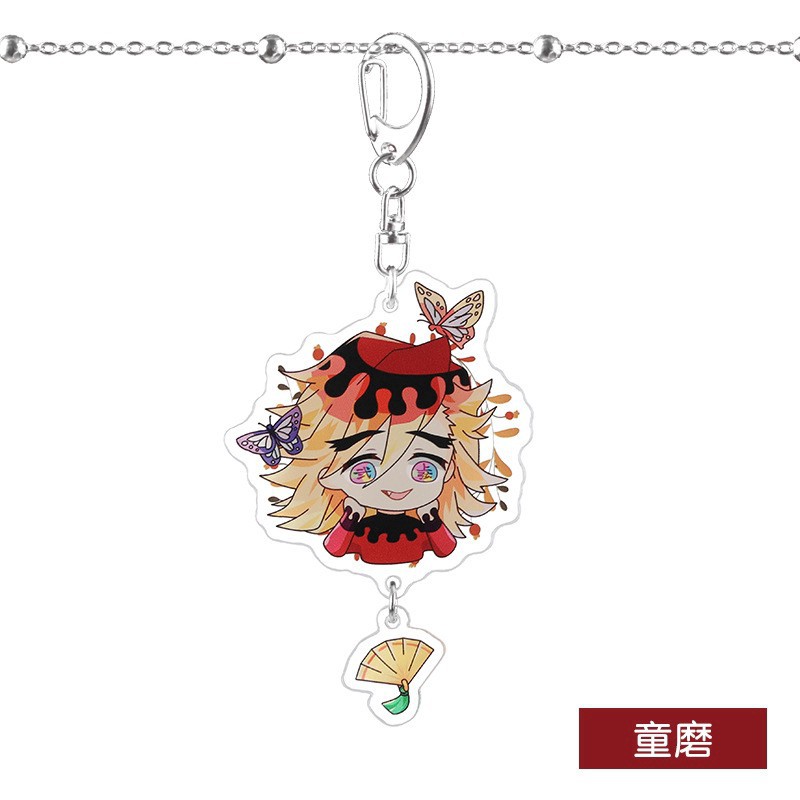 COSER KING Demon Slayer Nhân vật hoạt hình Anime Keychain Nezuko Tomioka Yoshiyoshi Tanjiro Butterfly Ninja Chanahu Collection