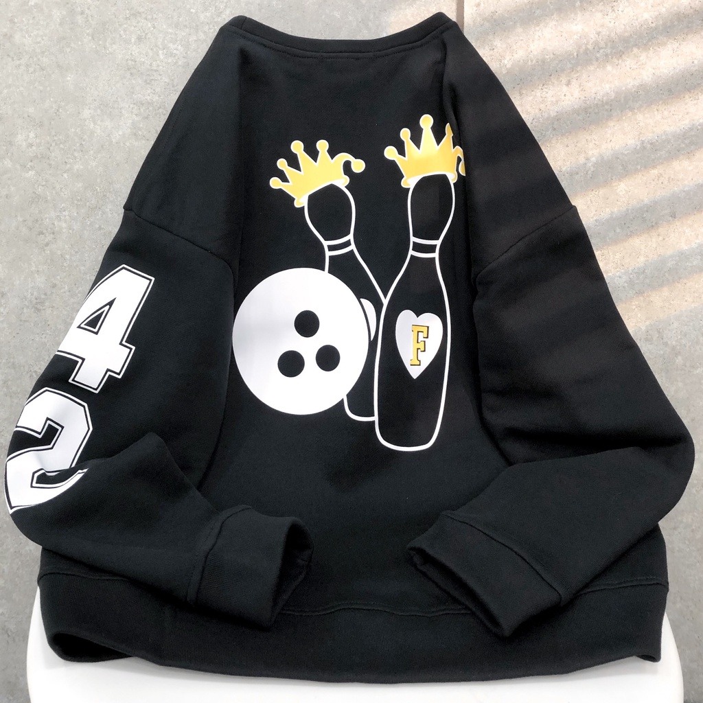 Áo Sweater Nữ Form Rộng F24 Vải Nỉ Bông Phong Cách Ulzzang – Tuni Store
