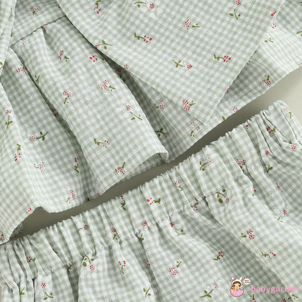 Set Đồ 2 Món Gồm Áo Hai Dây Và Quần Ngắn Thắt Nơ In Họa Tiết Hoa Dành Cho Bé Gái 0-18 Tháng