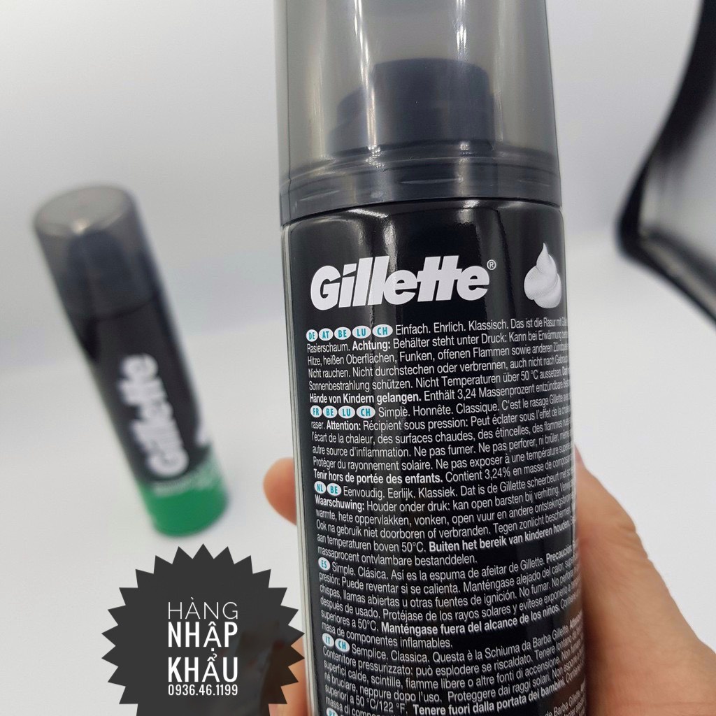 Bọt cạo râu Gillette 300ml USA