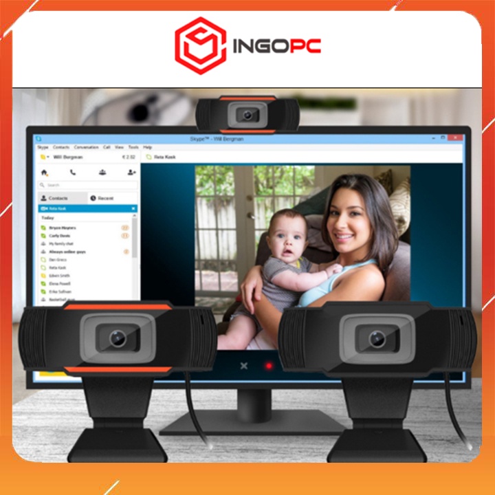 Webcam Máy Tính Có Mic Full HD 720P, Camera Học Online Và Livestream Giá Rẻ Chính Hãng - Bảo Hành 1 Đổi 1. | BigBuy360 - bigbuy360.vn