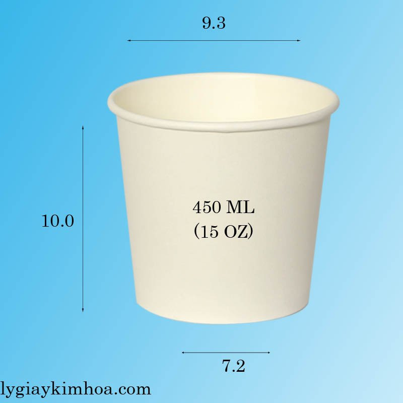 50 Ly Kem Giấy 16oz 450ML 1PE