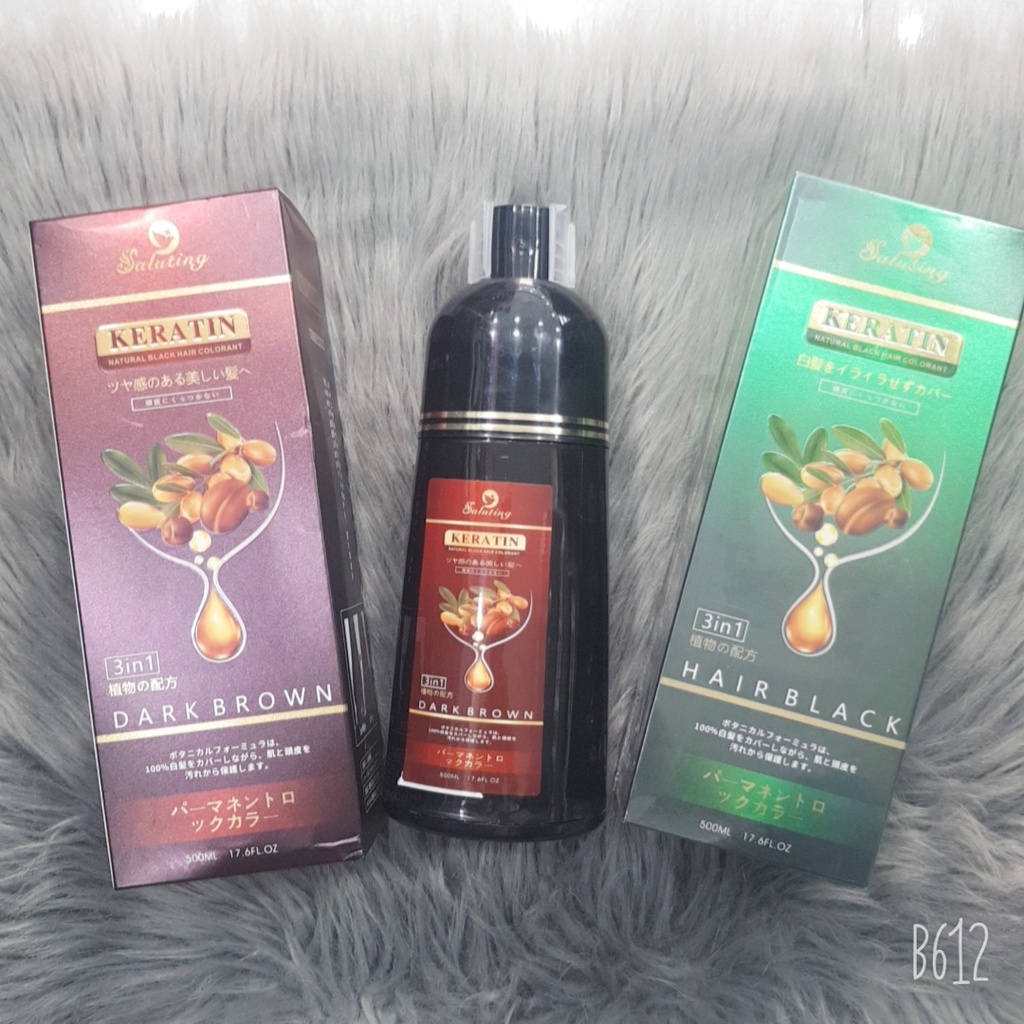 ( Hàng chính hãng ) Dầu gội phủ bạc đen,nâu Keratin