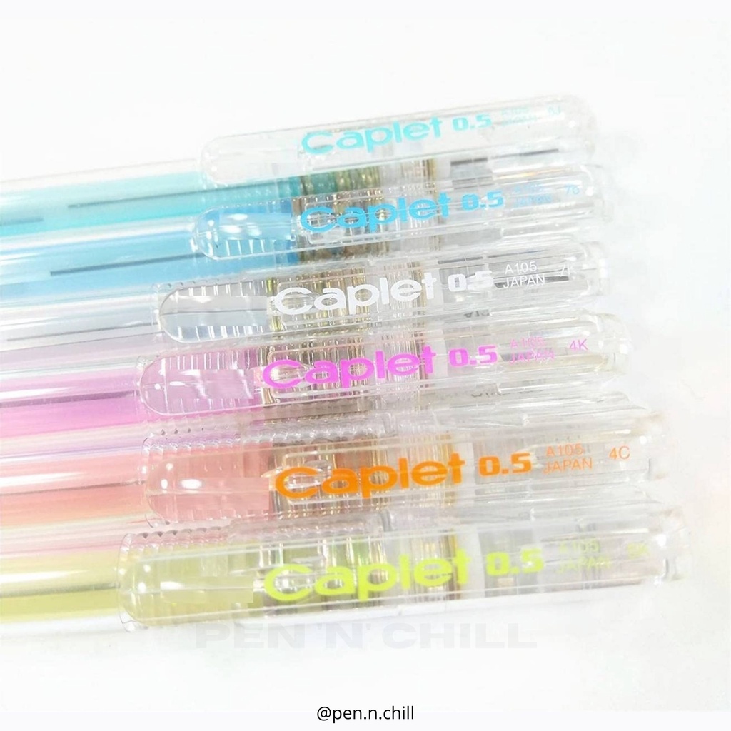 Bút chì bấm thân trong suốt có nắp Pentel Caplet cỡ ngòi 0.5mm