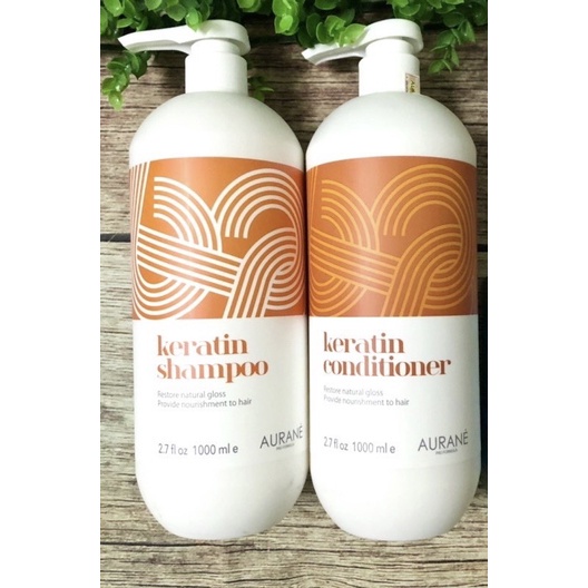 DẦU GỘI XẢ AURANE KERATIN SIÊU MƯỢT NGĂN RỤNG TÓC 1000ML