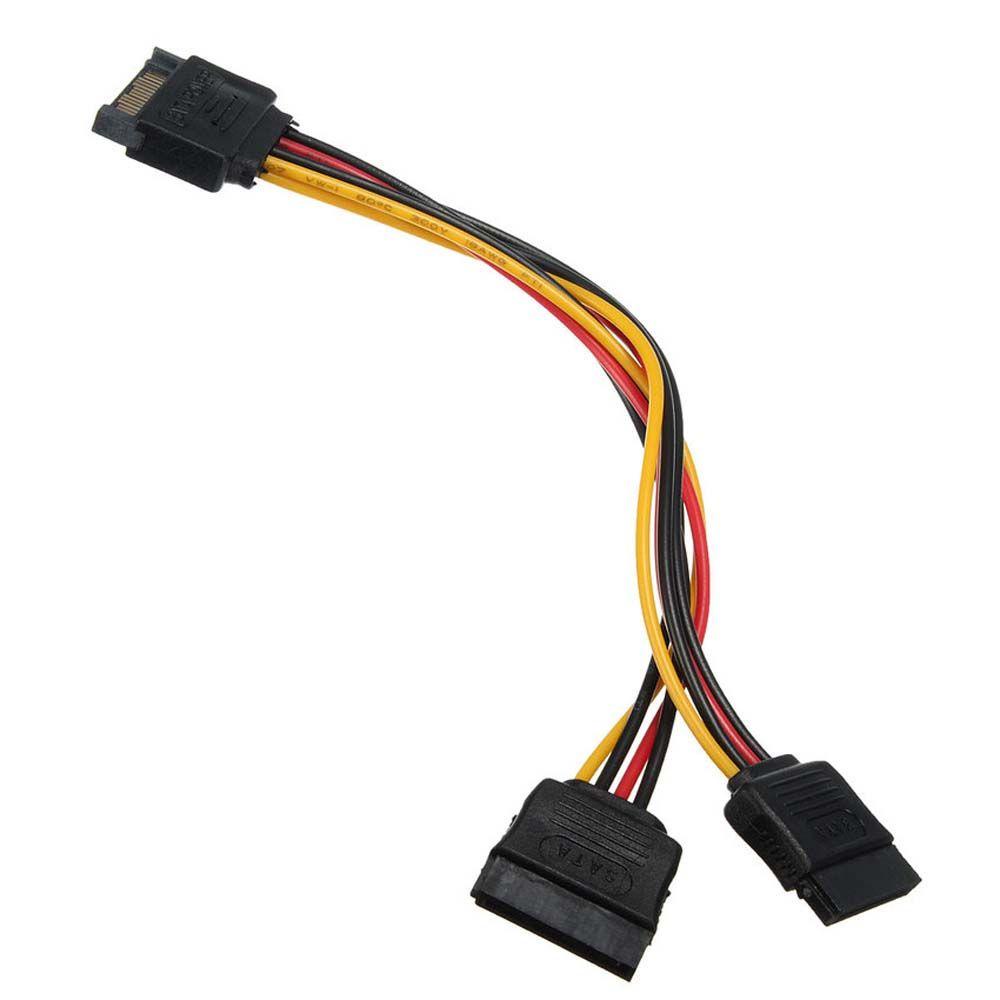 Dây cáp chữ Y MMULCK nối dài nguồn ổ cứng SATA 15Pin 20CM PSU 1 sang 2