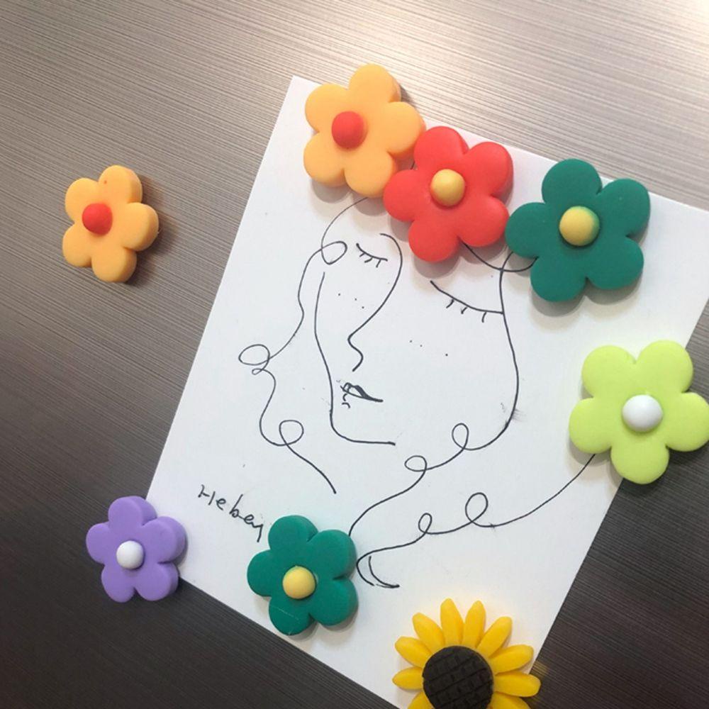 Sticker Dán Tủ Lạnh Nhắc Nhở Nhắc Nhở Đa Năng Hình Hoa Nhiều Màu Dễ Thương