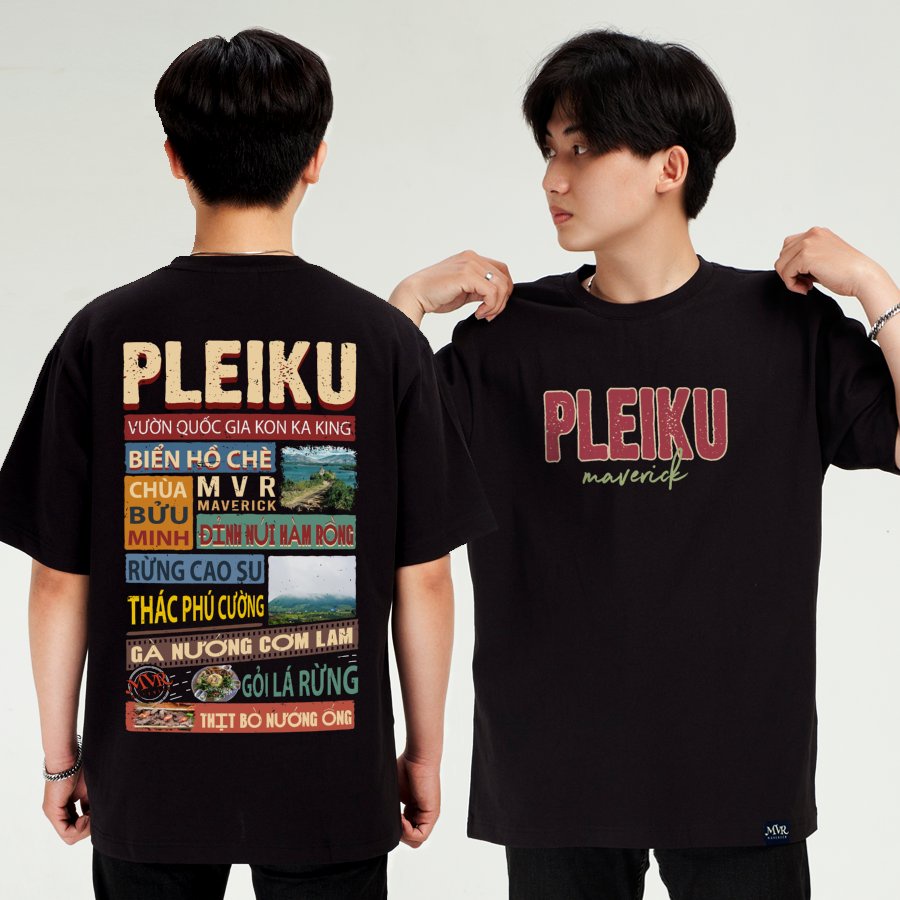 Áo thun Unisex phông cotton PLEIKU ao cặp gia đình fact UNDER MVR BB4235
