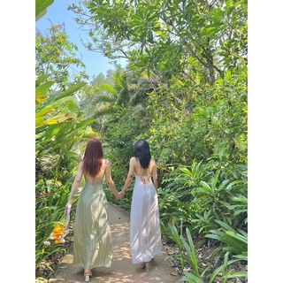 Dalia dress ( Đầm maxi cổ yếm hở lưng)