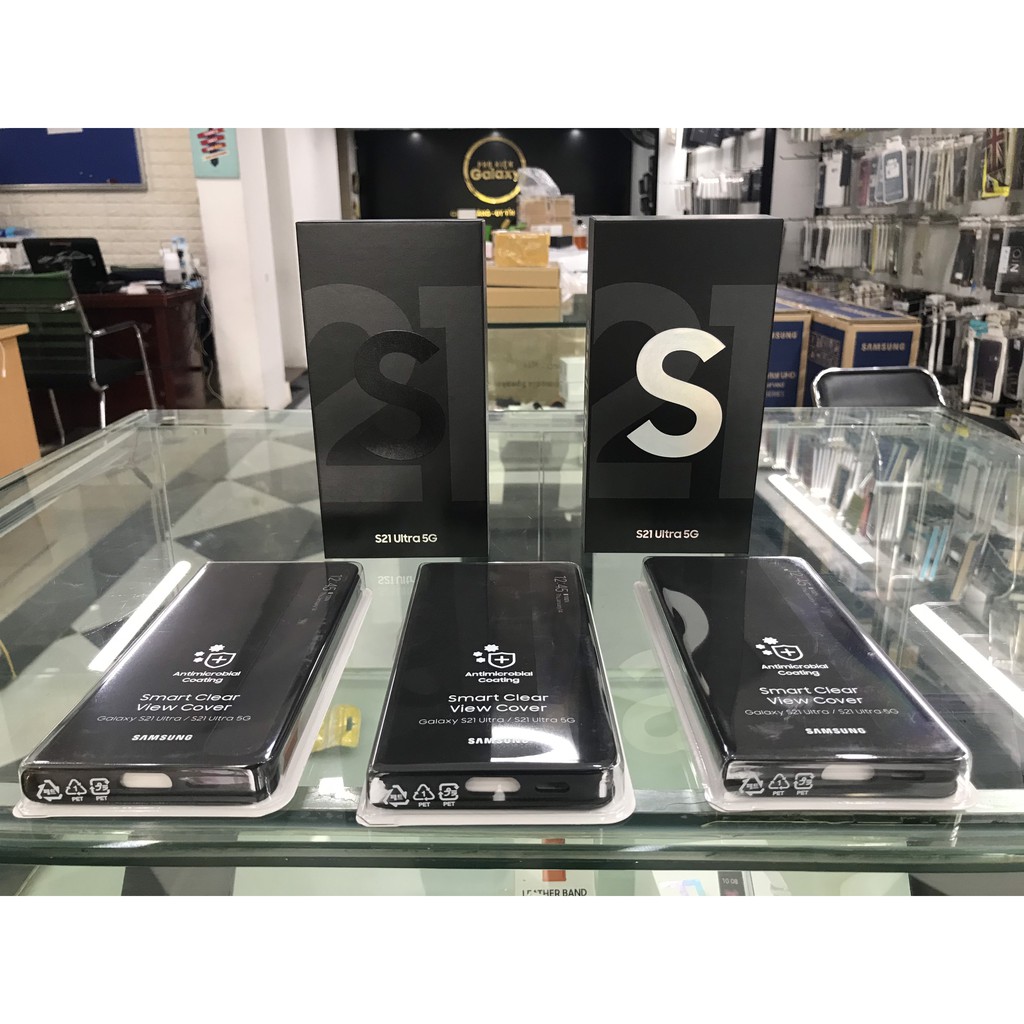 Điện thoại Samsung Galaxy S21 ultra 5G 128GB/12GB  [Kèm bao da Clear View Cover chính hãng] | BigBuy360 - bigbuy360.vn