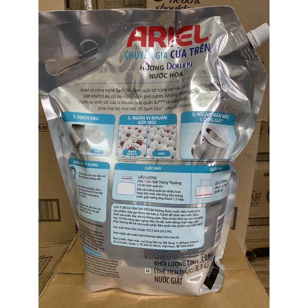 Nước Giặt Ariel Túi 3.2Kg và 3,6kg